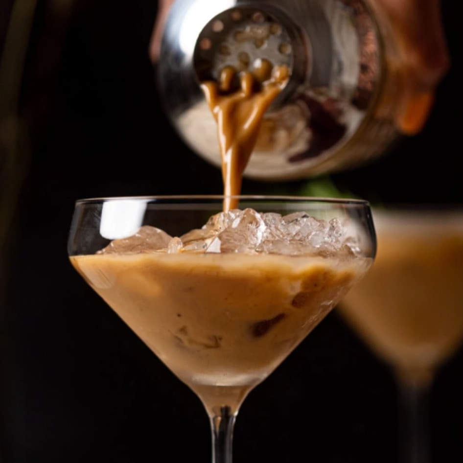 Creamy Vegan Espresso Martini Mocktail