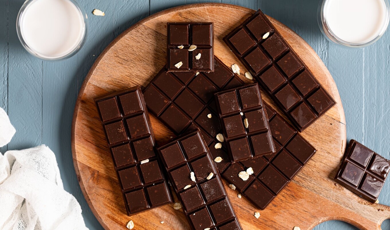 Homemade Vegan Oat Milk Chocolate Bars