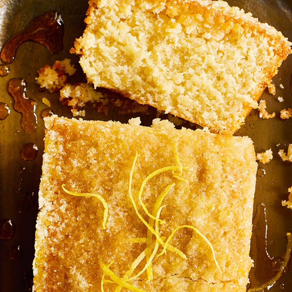 Vegan Lemon Drizzle Pound Cake