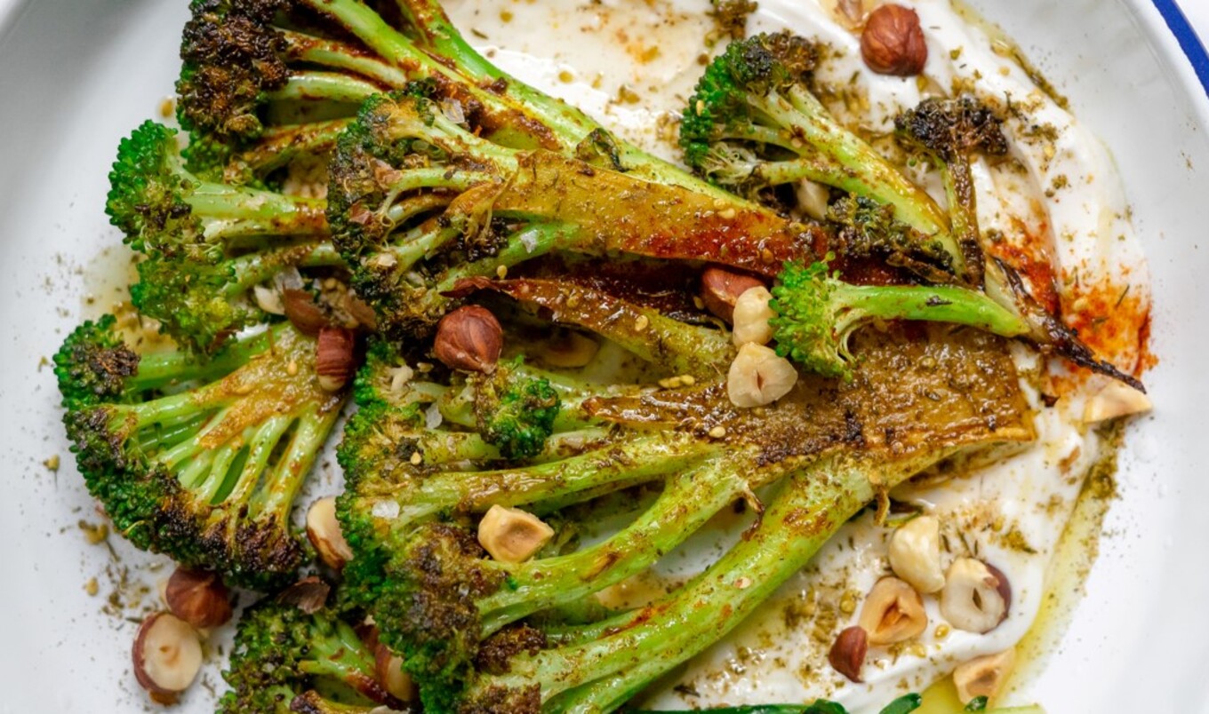 Vegan Za'atar-Seared Broccoli Steaks