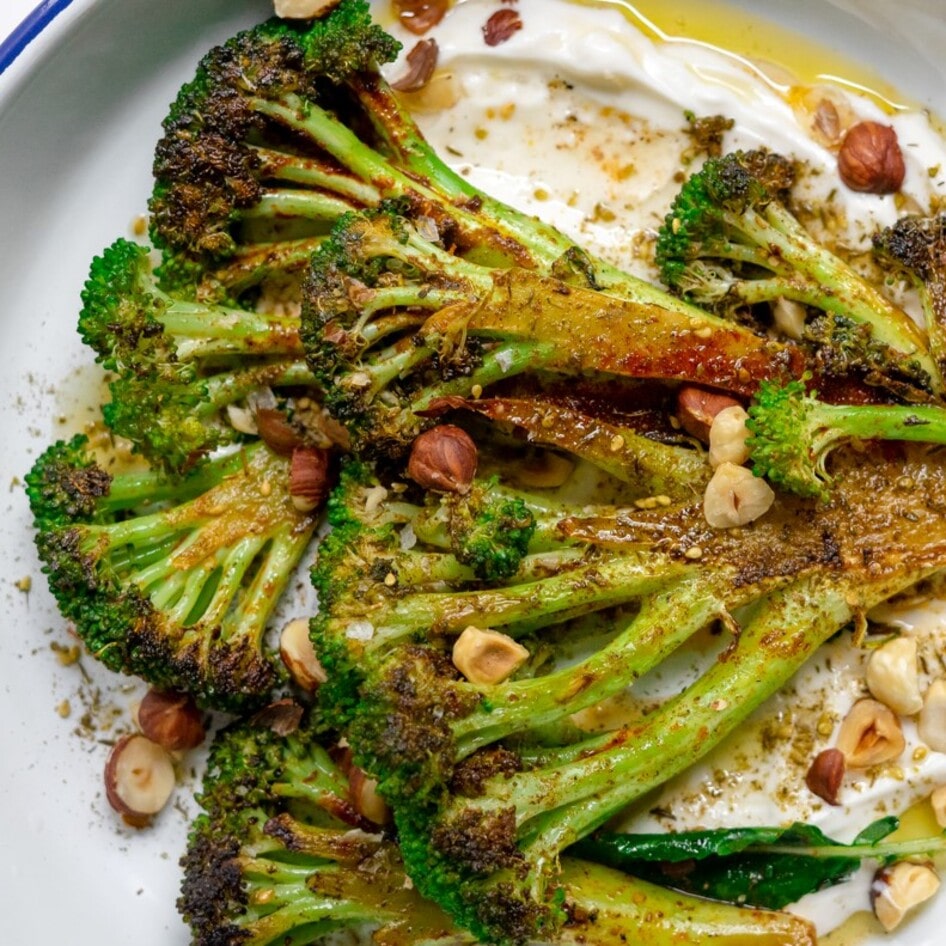 Vegan Za'atar-Seared Broccoli Steaks