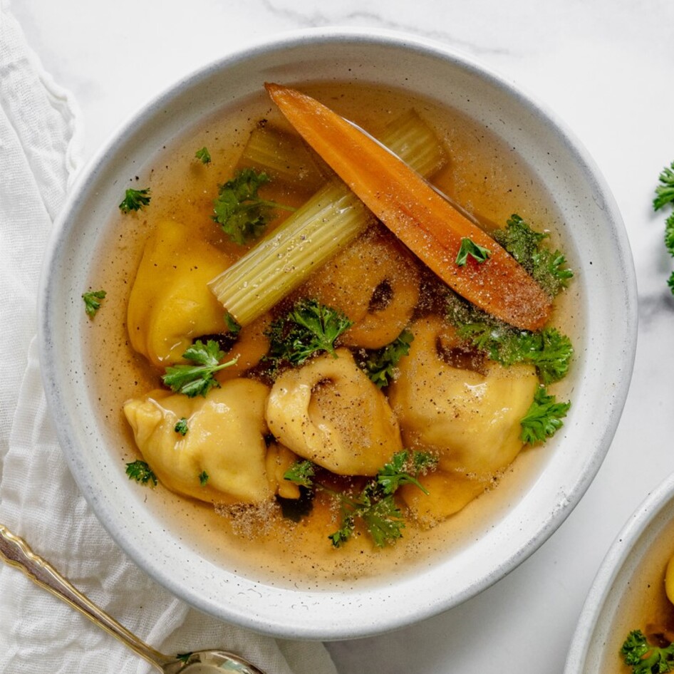 Vegan Sweet Potato Kreplach (Soup Dumplings)