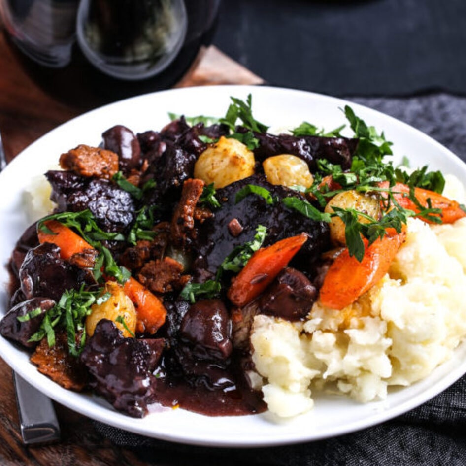 Meaty Vegan Seitan Bourguignon