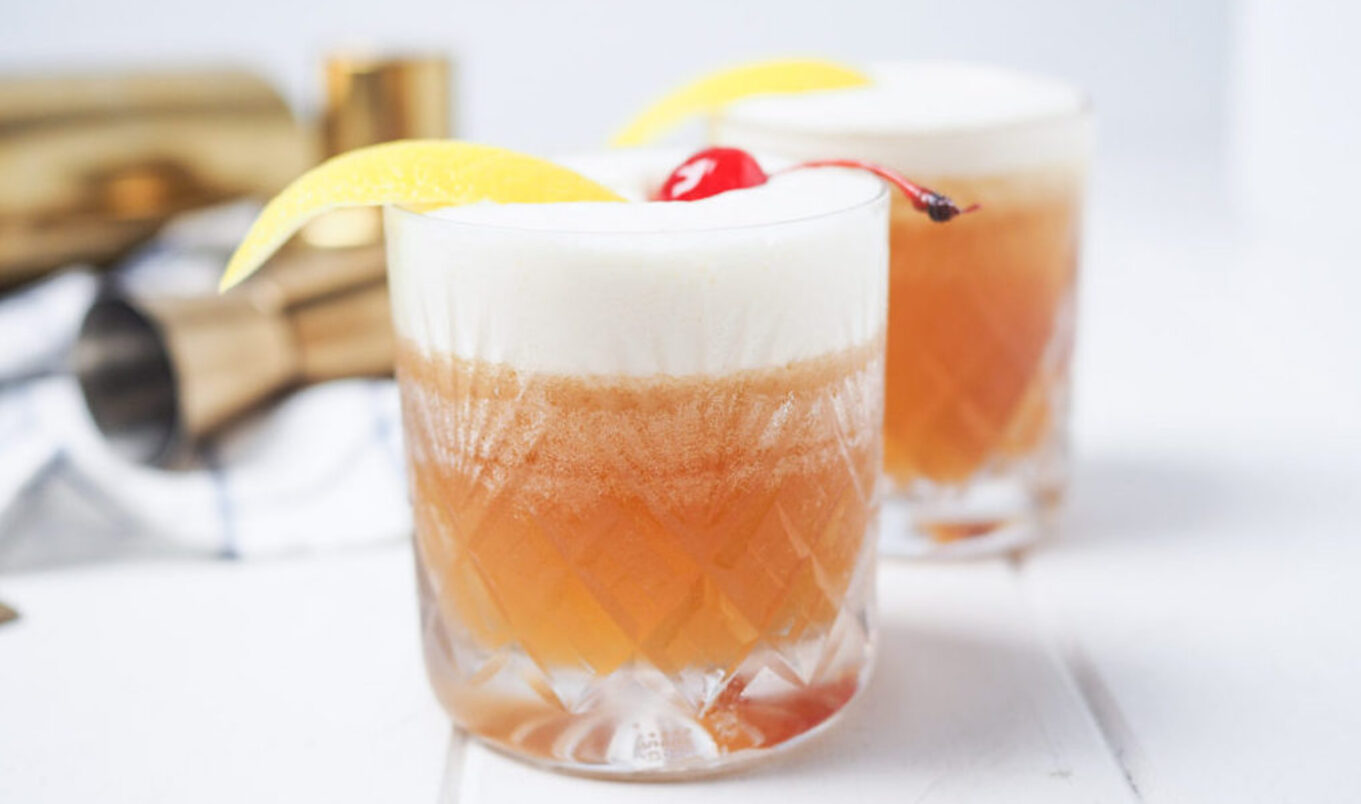 The Perfect Vegan Amaretto Sour With Aquafaba