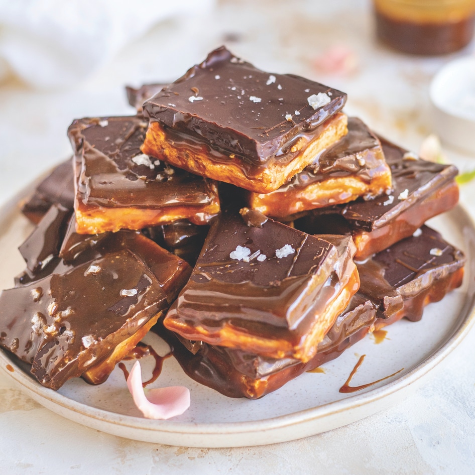 Vegan Shortbread Millionaire Bars