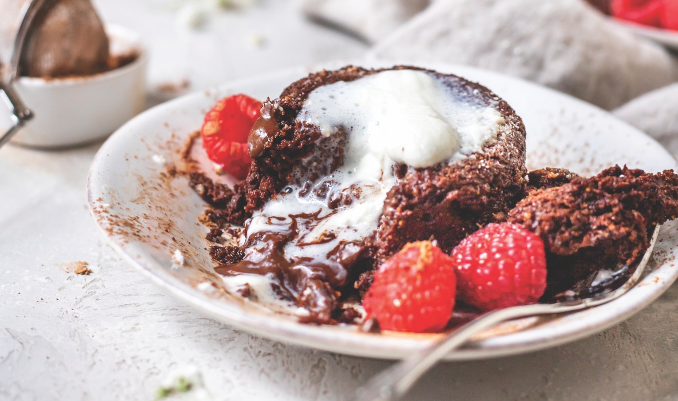 Chocolaty Vegan Molten Lava Cakes