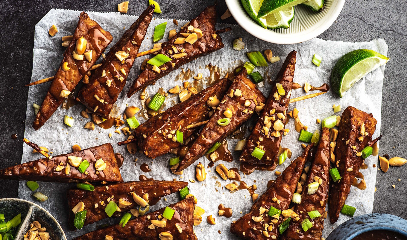 Vegan Smoky Tempeh Peanut Satay