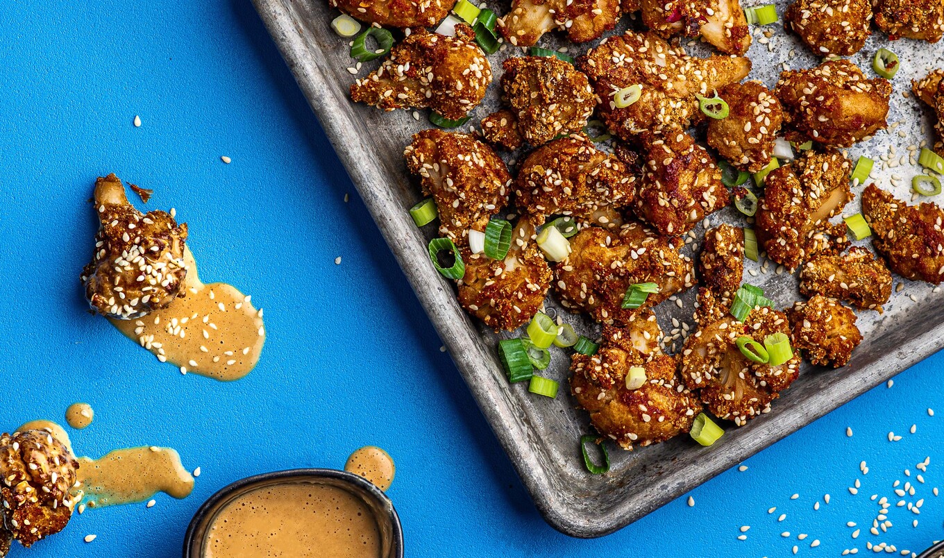 Vegan Baked Thai Chili Cauliflower Bites