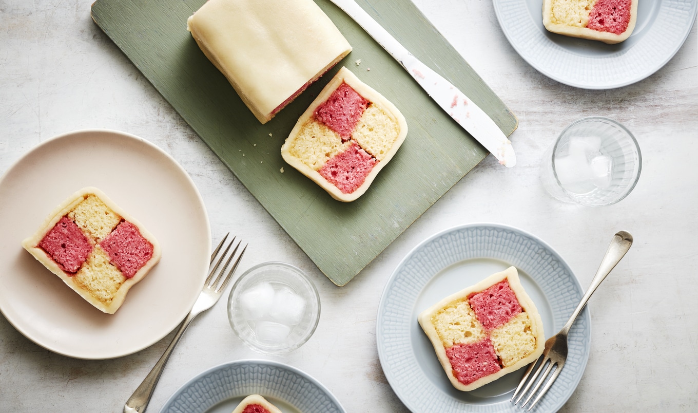 Vegan Battenberg Cake