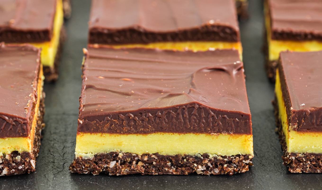 Vegan Ganache-Topped Nanaimo Bars