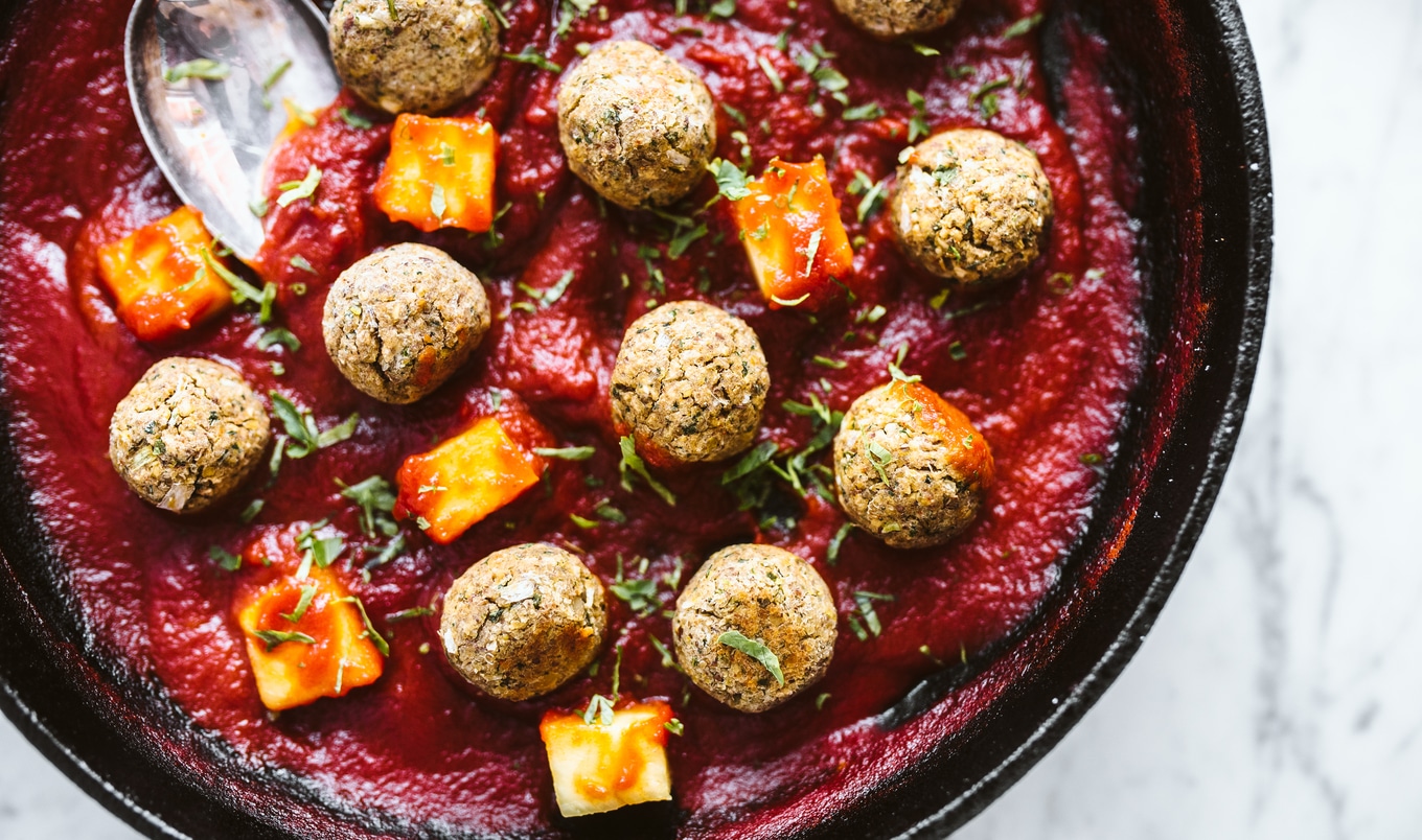 Vegan Sweet and Sour Pineapple Meatballs