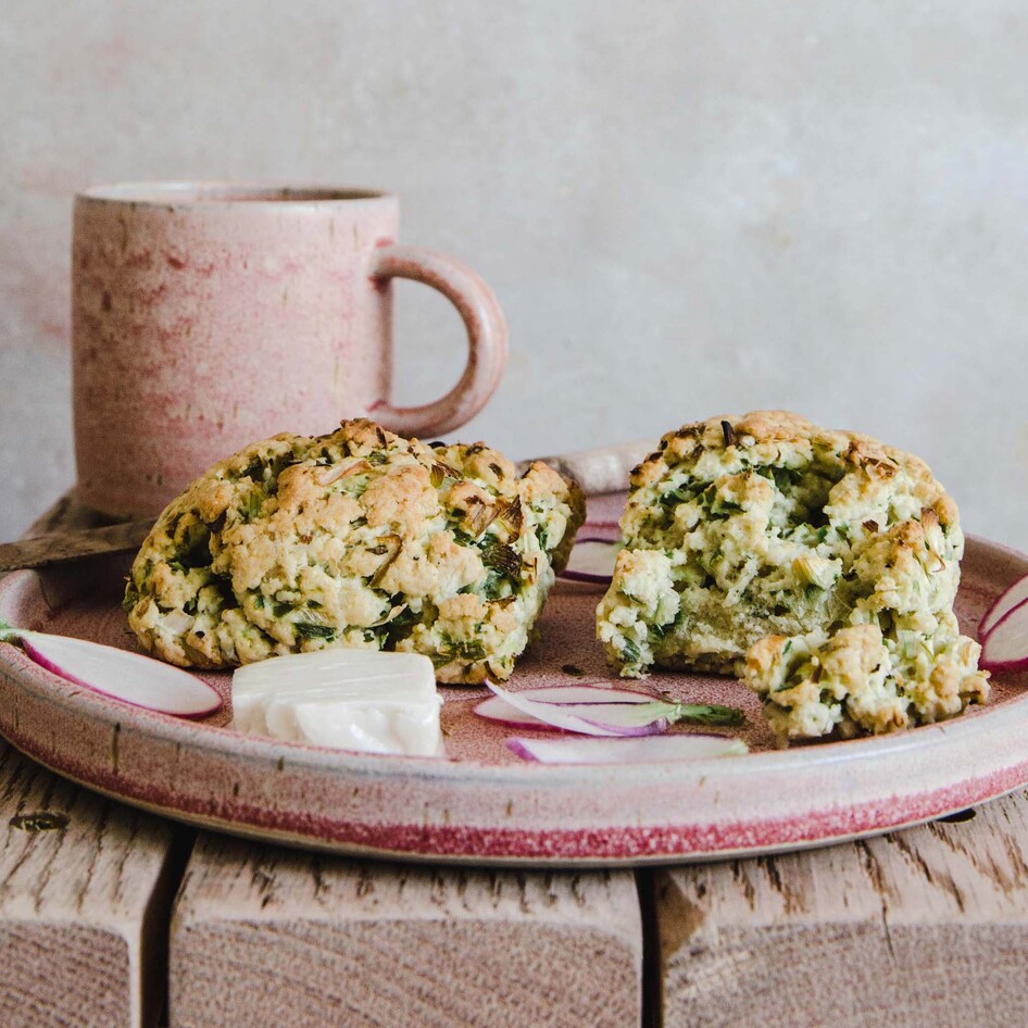 Vegan Sour Cream Onion Scones