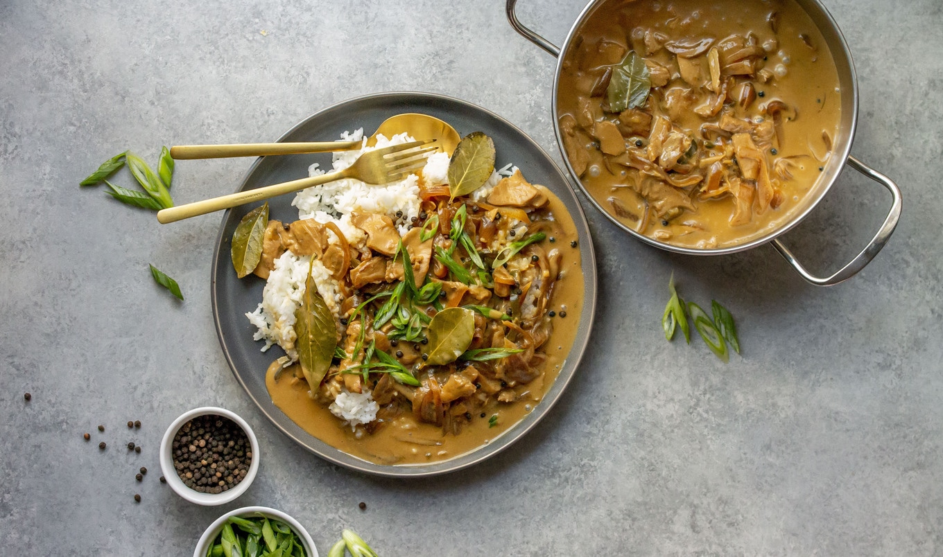 Filipinx-Inspired Spicy Vegan Chicken Adobo