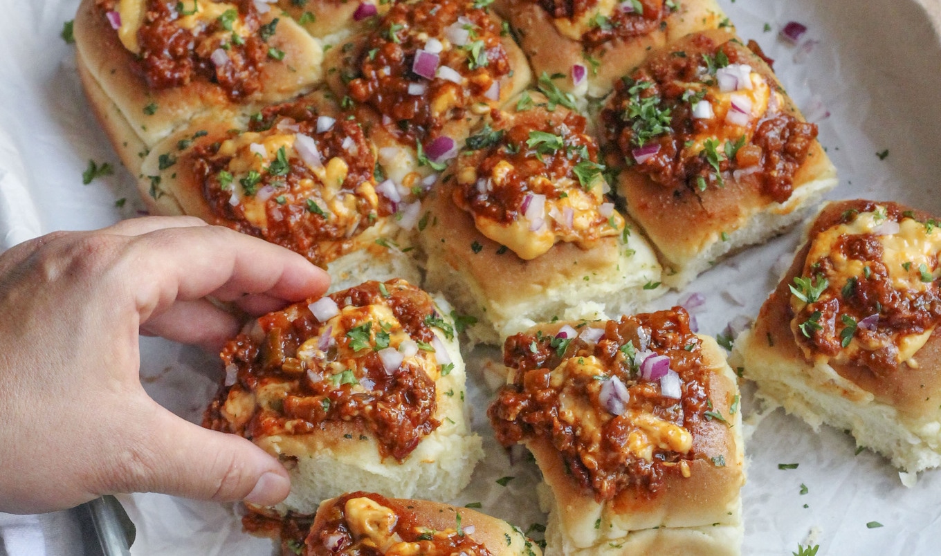 Stuffed Vegan Chili Cheese Dog Bites