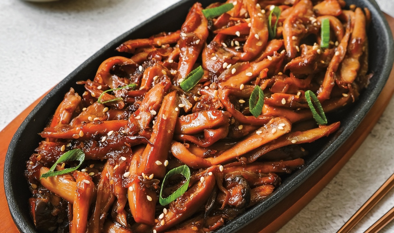 Vegan Korean Bulgogi Mushrooms