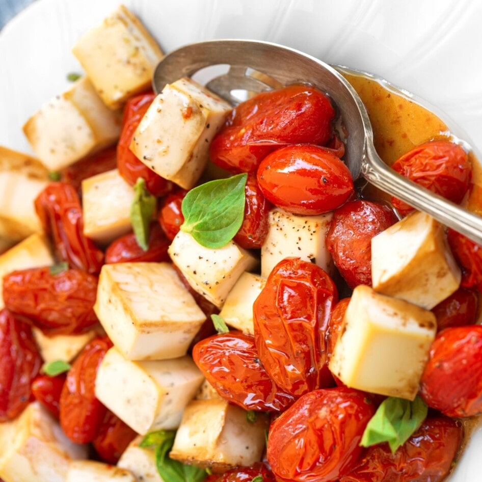 Quick and Easy Vegan Tofu Caprese