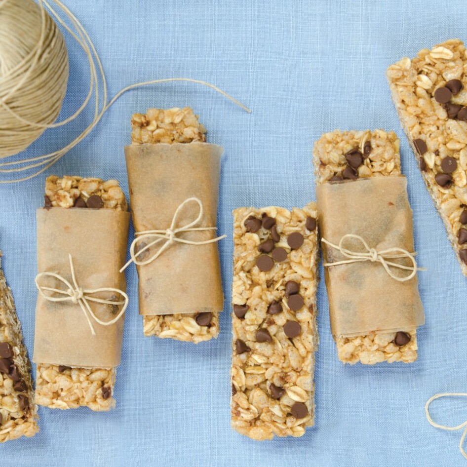 No-Bake Vegan Gluten-Free Chocolate Chip Granola Bars