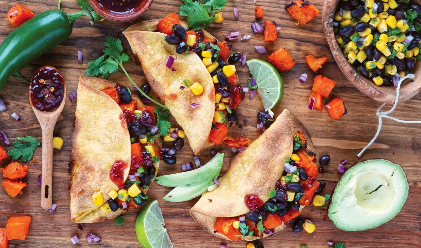 Smoky Vegan Sweet Potato Tacos