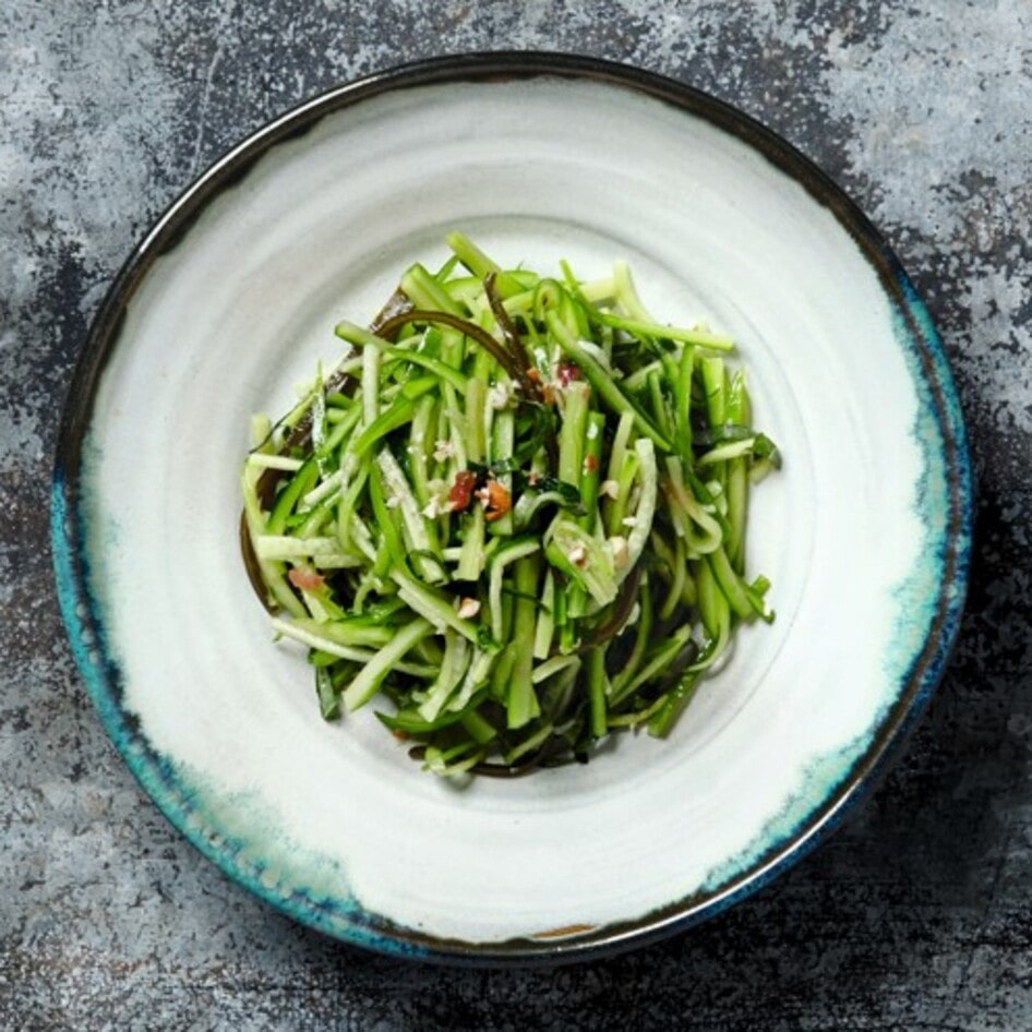 One-Step Japanese Cucumber Salad With Ume and Shiso