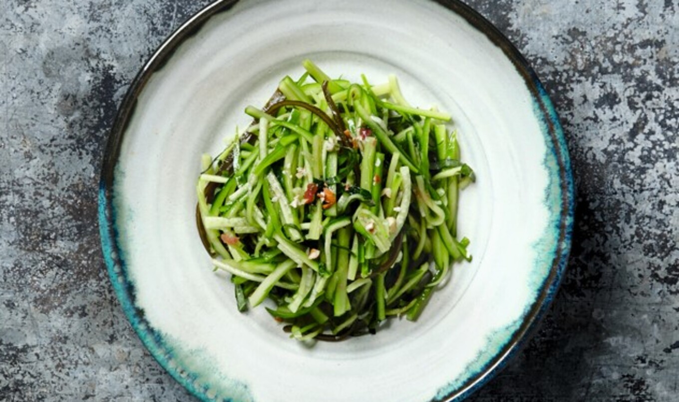 One-Step Japanese Cucumber Salad With Ume and Shiso