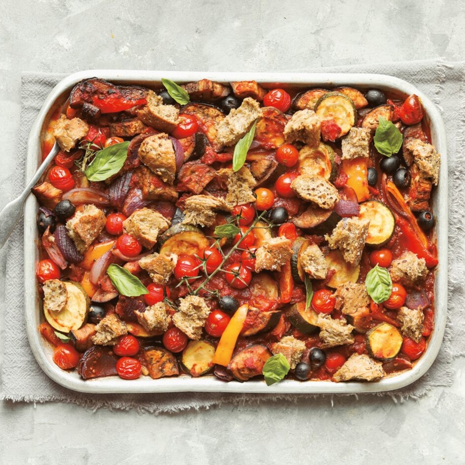 Easy Vegan Italian Vegetable Sheet Pan Bake