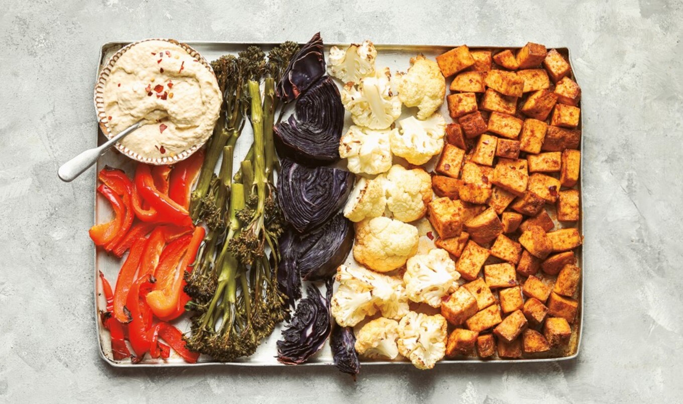 Vegan Buddha Tofu and Roasted Vegetable&nbsp;Sheet Pan