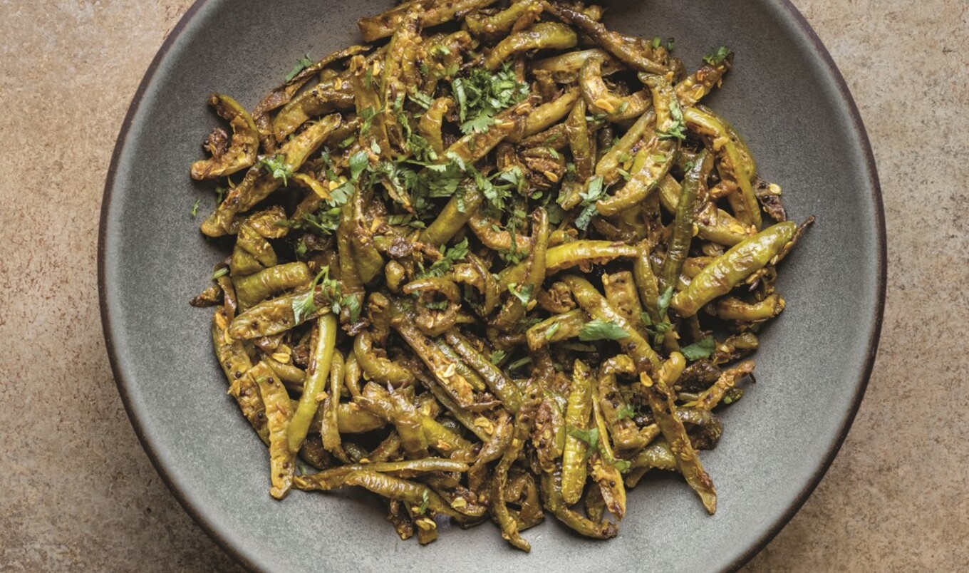 Vegan Indian Tindora (Spiced Stir-Fried Ivy Gourd)