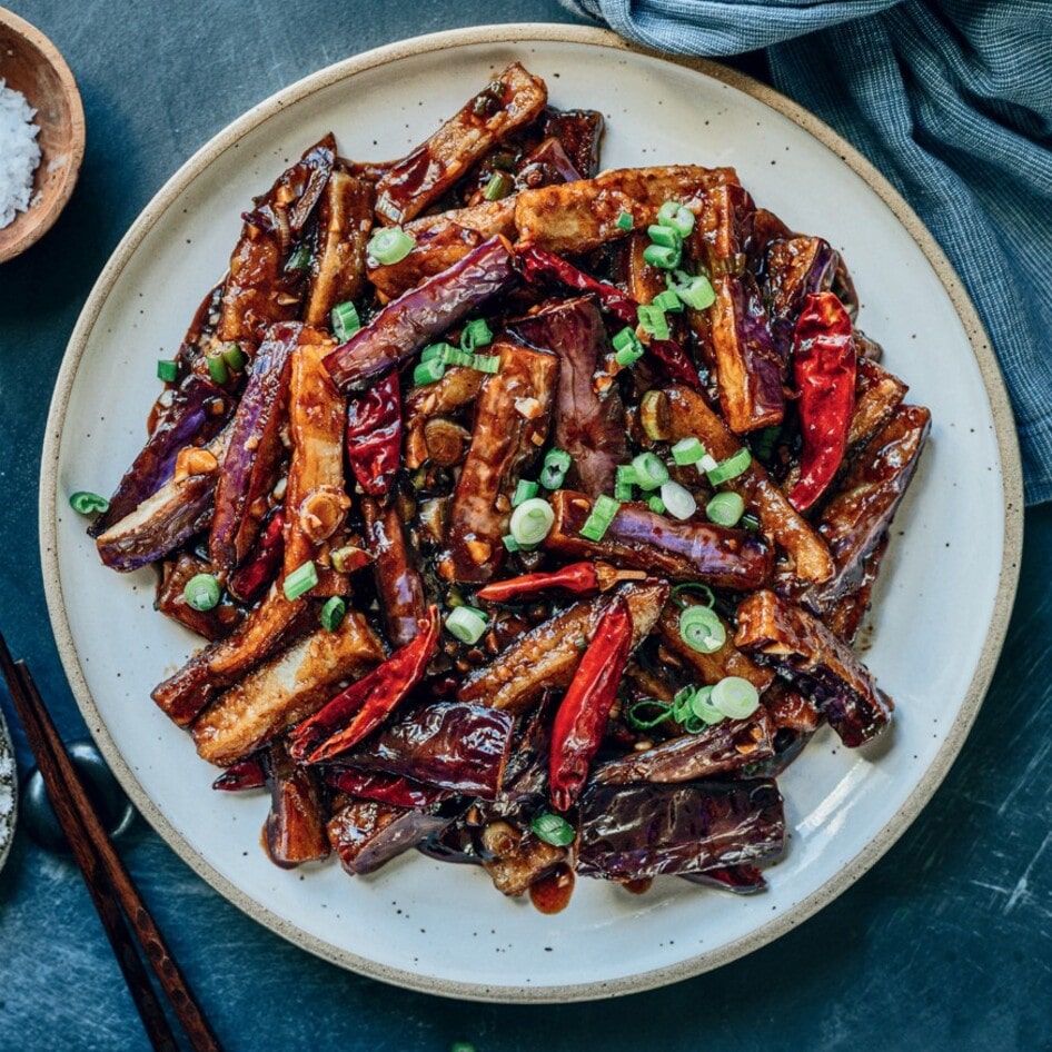 Vegan Sichuan Eggplant Stir-Fry With Sweet and Spicy Sauce