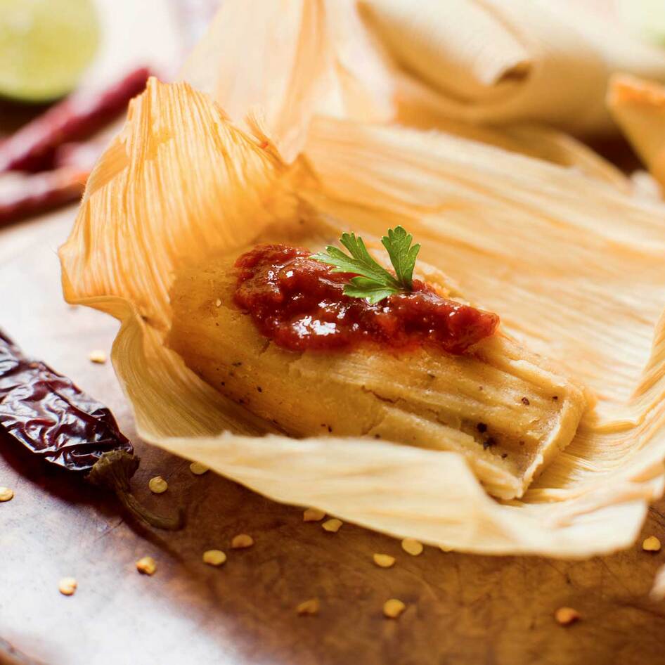 Vegan Portabello 'Huitlacoche' Tamales