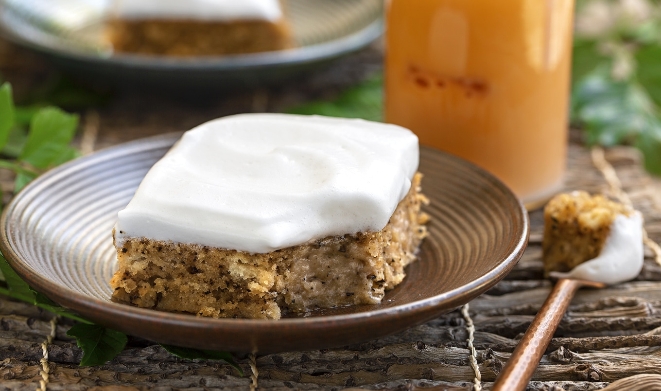 Vegan Thai Tea Sheet Cake With Whipped Coconut Cream