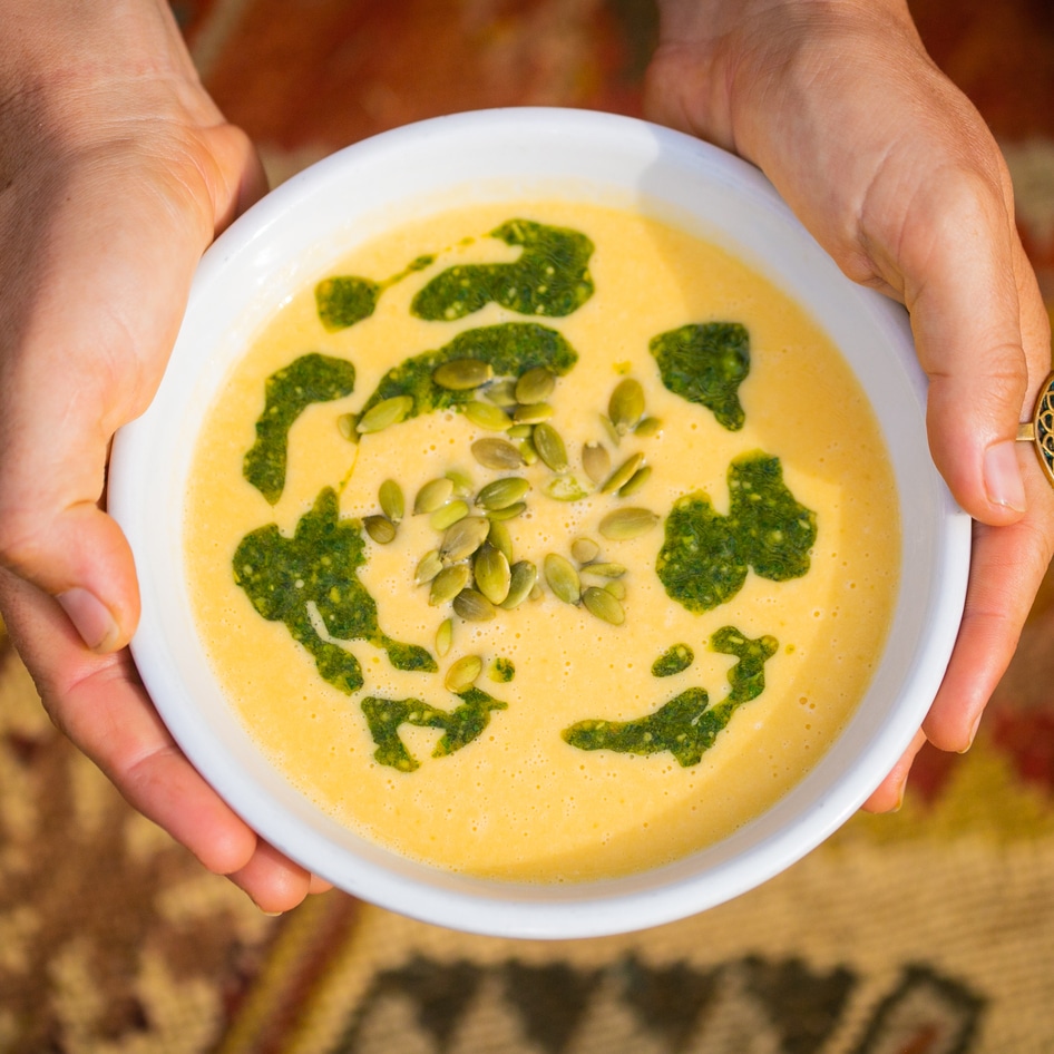 Vegan Gingery Butternut Squash Soup