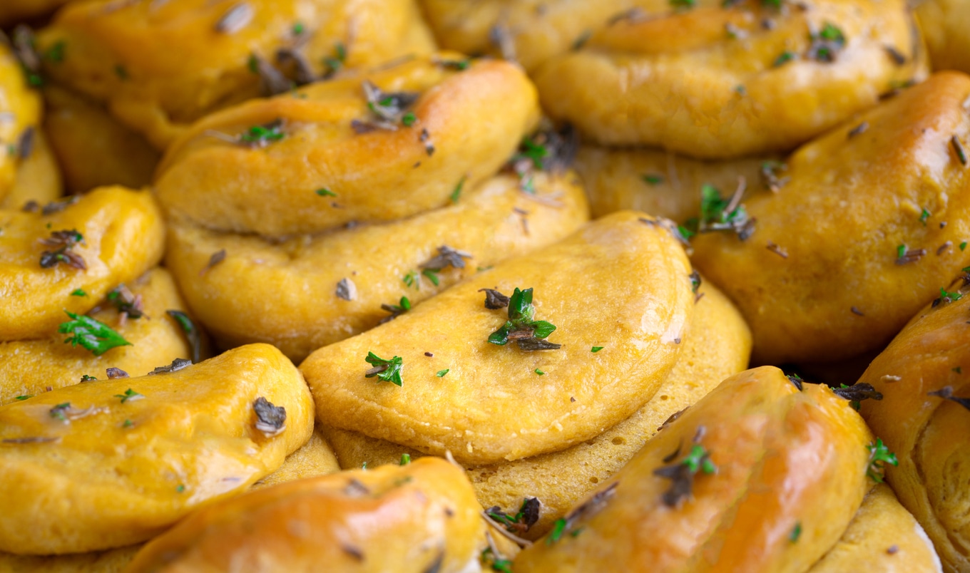 Vegan Pumpkin Thyme Parker House Rolls