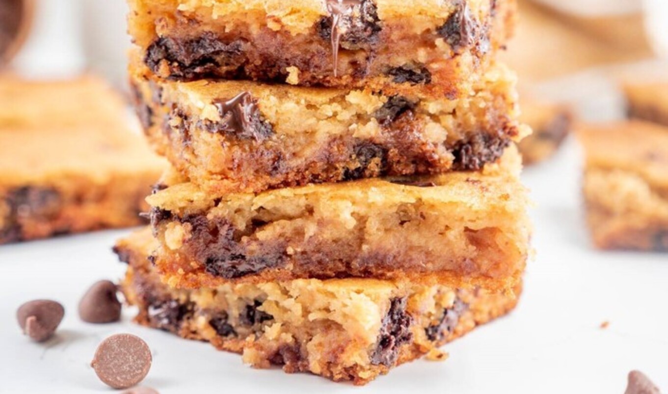 Vegan Chocolate Chip White Bean Blondies