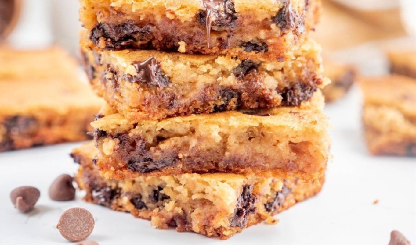 Vegan Chocolate Chip White Bean Blondies