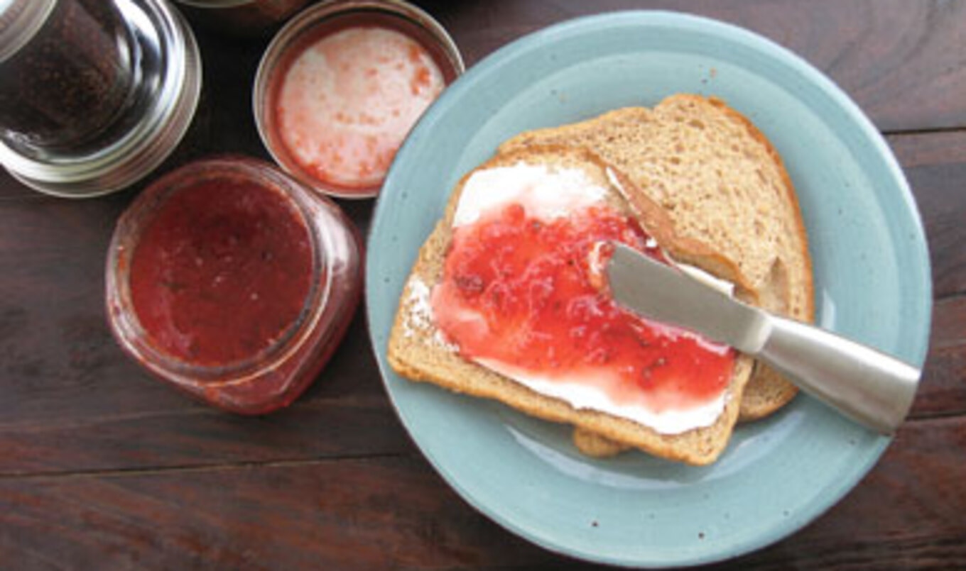 Vegan Plum Basil Jam