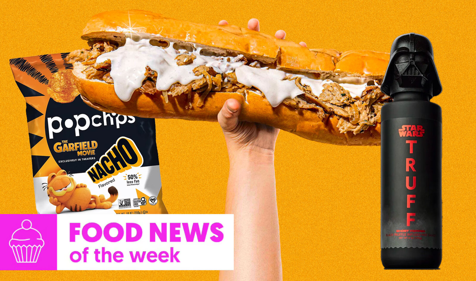 Food News of the Week: Darth Vader Hot Sauce, Philly Cheesesteak Pizza, and Garfield’s Nacho Chips