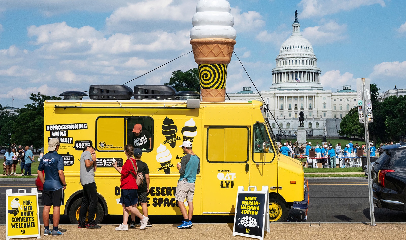 Oatly Crashes the Dairy Industry's Biggest Ice Cream Party