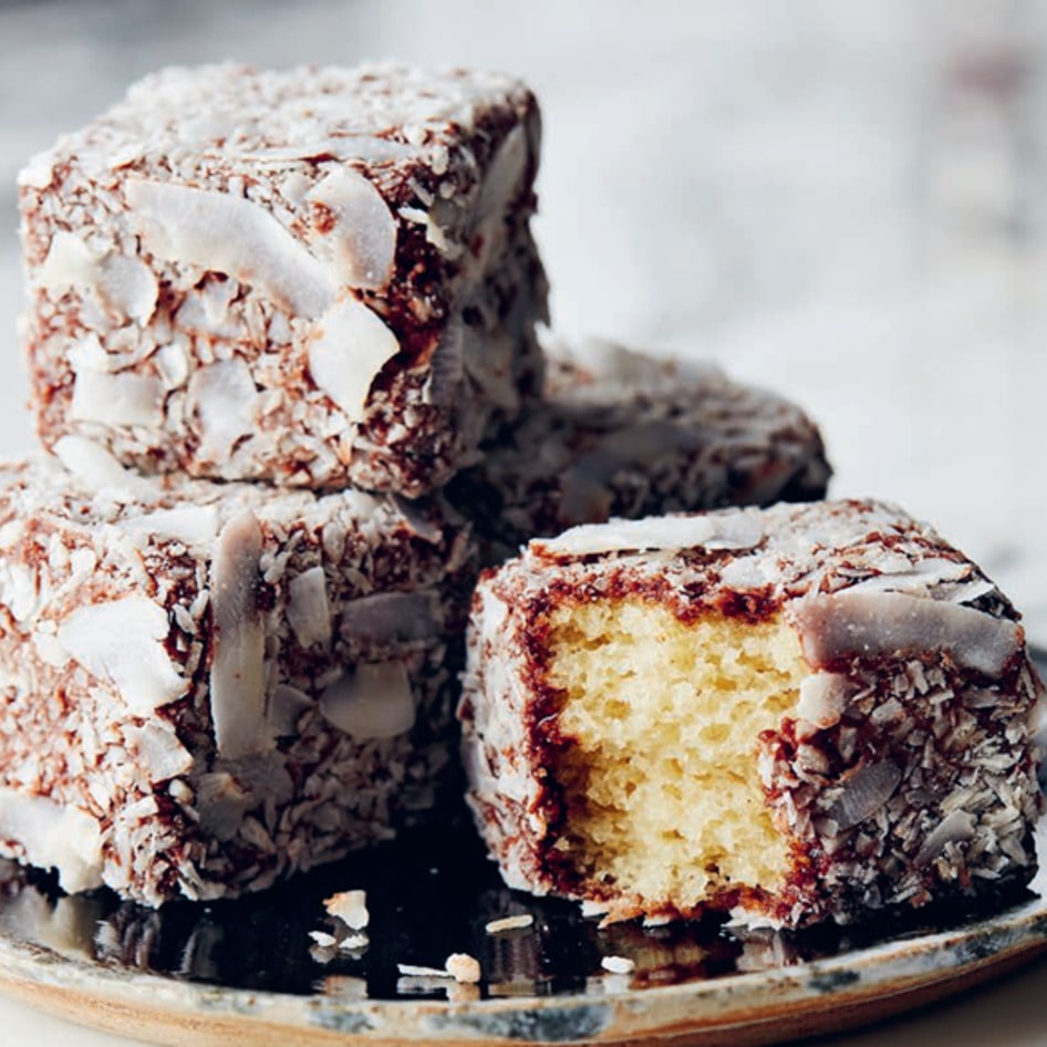 Classic Vegan Australian Lamingtons