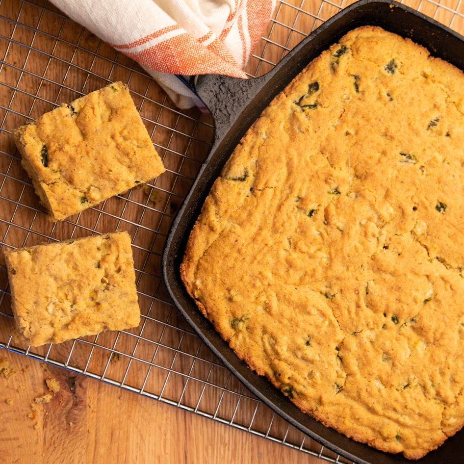 Vegan Poblano Cornbread