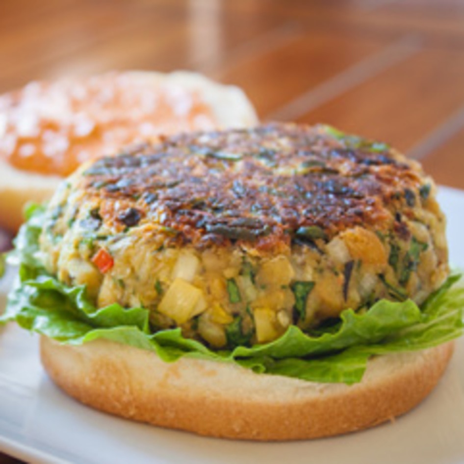 Healthy Mediterranean Veggie Burgers