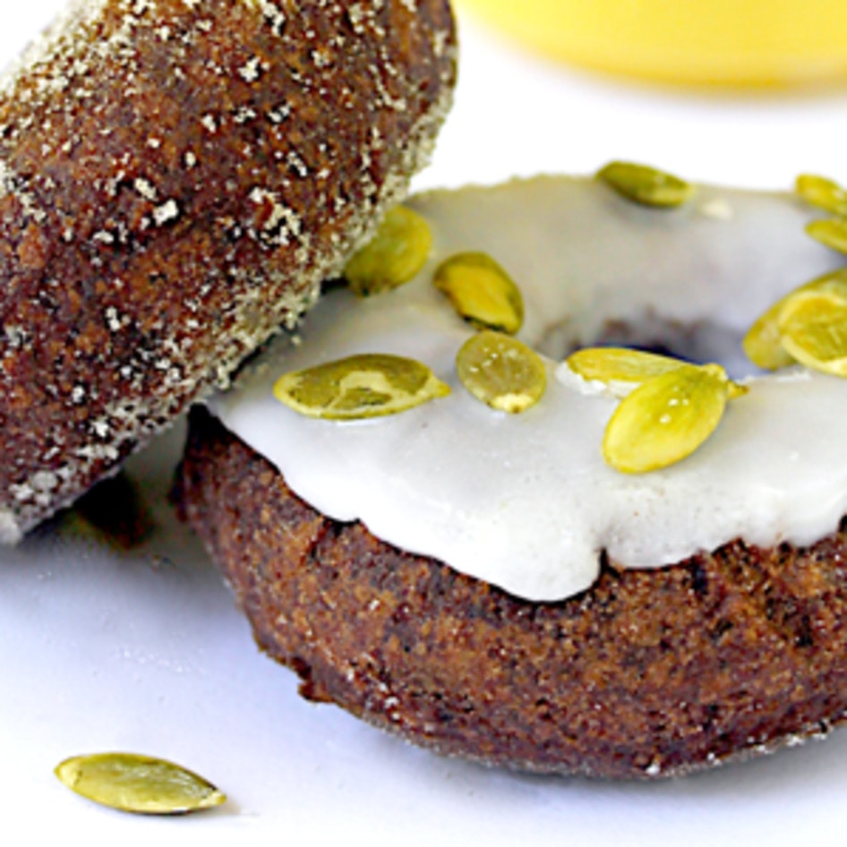 Vegan Chocolate Pumpkin Doughnuts (Gluten-Free!)