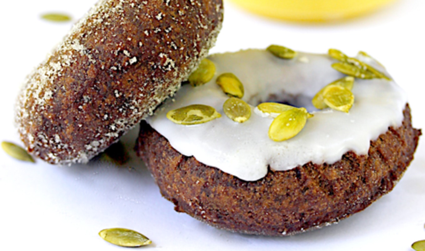 Vegan Chocolate Pumpkin Doughnuts (Gluten-Free!)