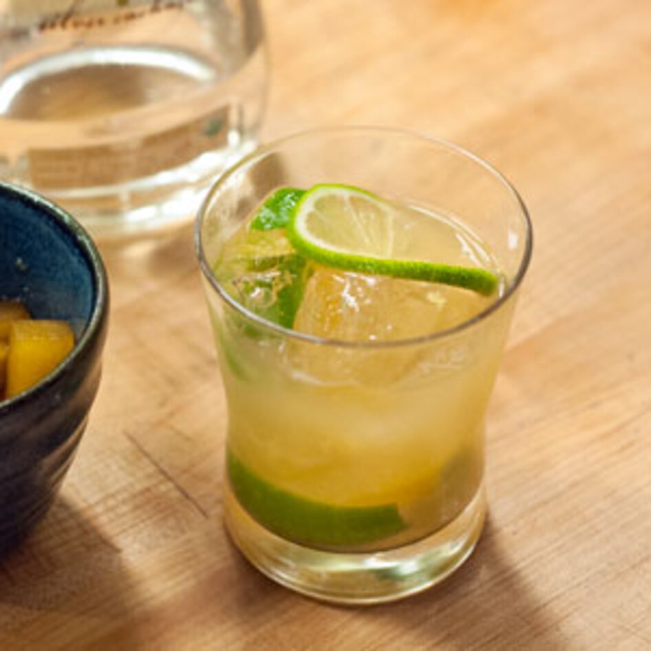 Vegan Pineapple Caipirinha