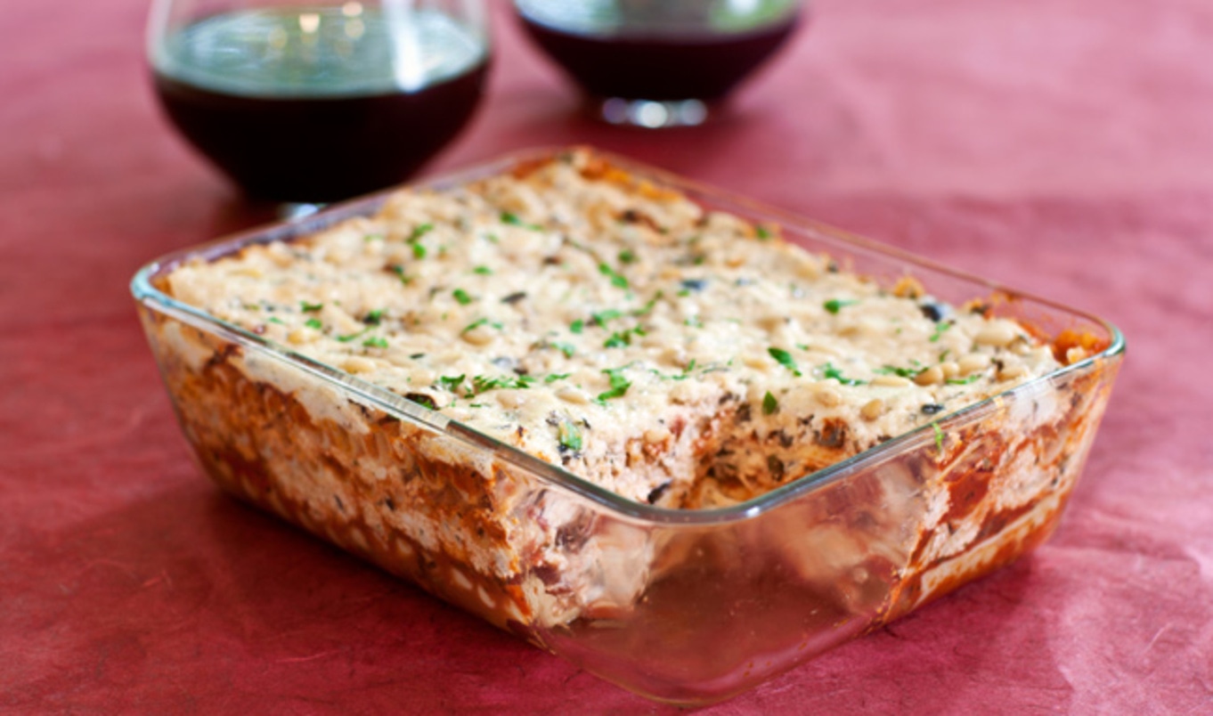 Vegan Double-Cheese Lasagna With Herbed Macadamia Ricotta