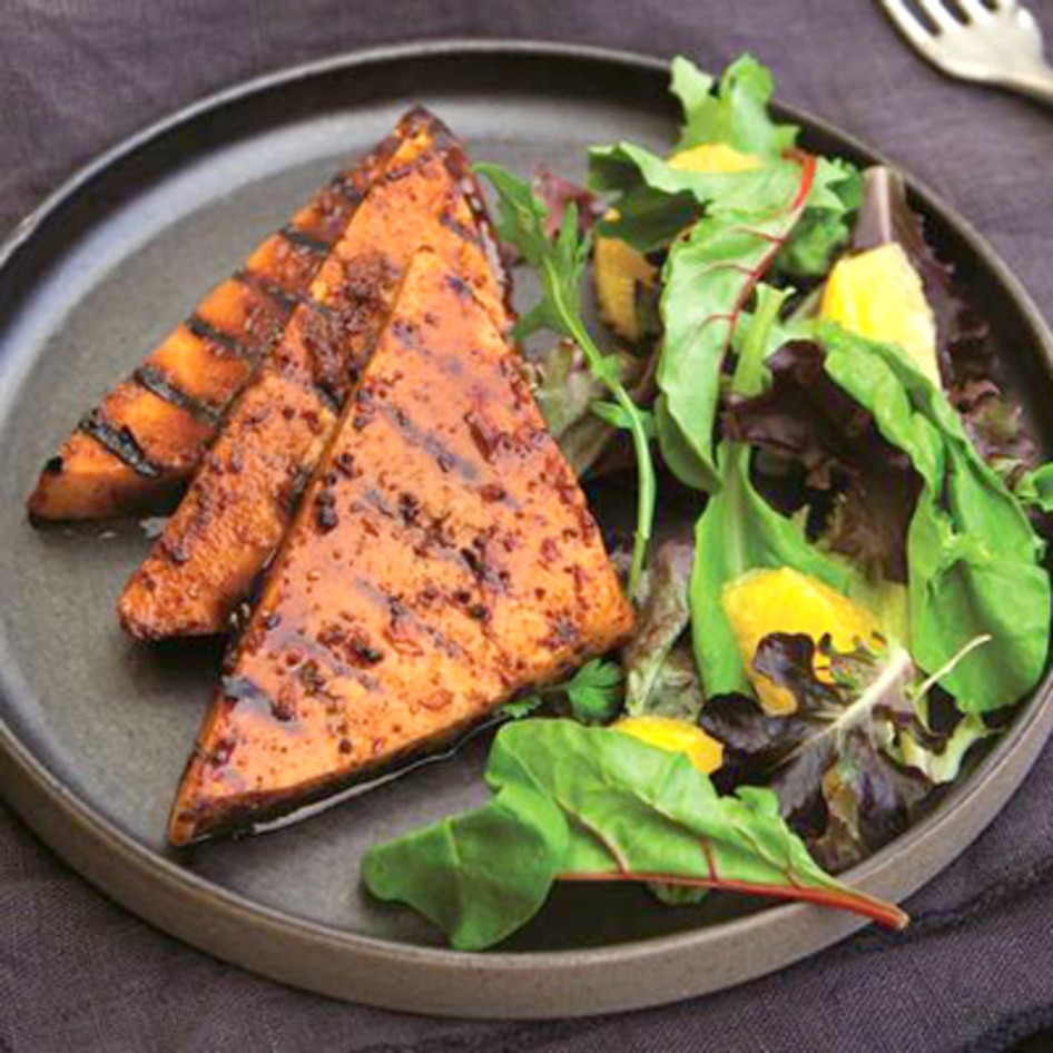 Orange Miso-Glazed Tofu