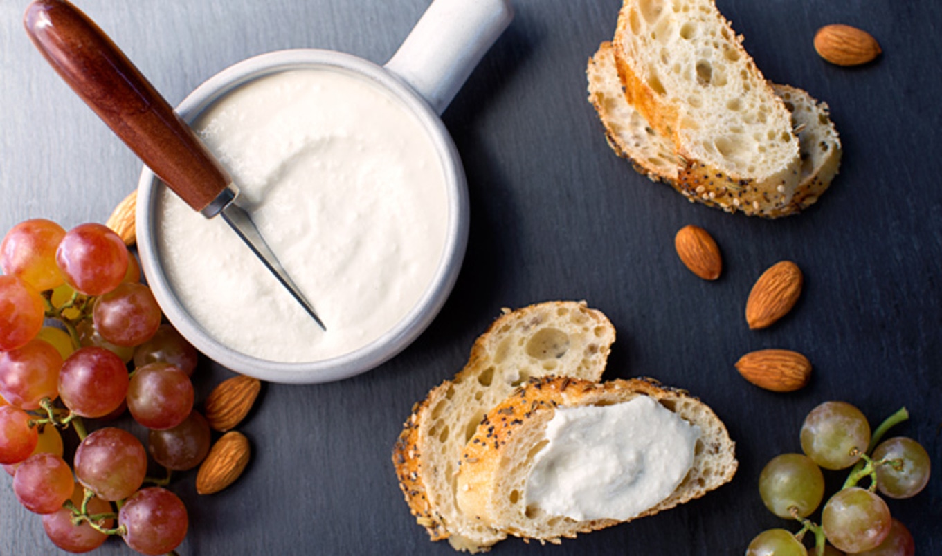 2-Ingredient Homemade Almond Cheese