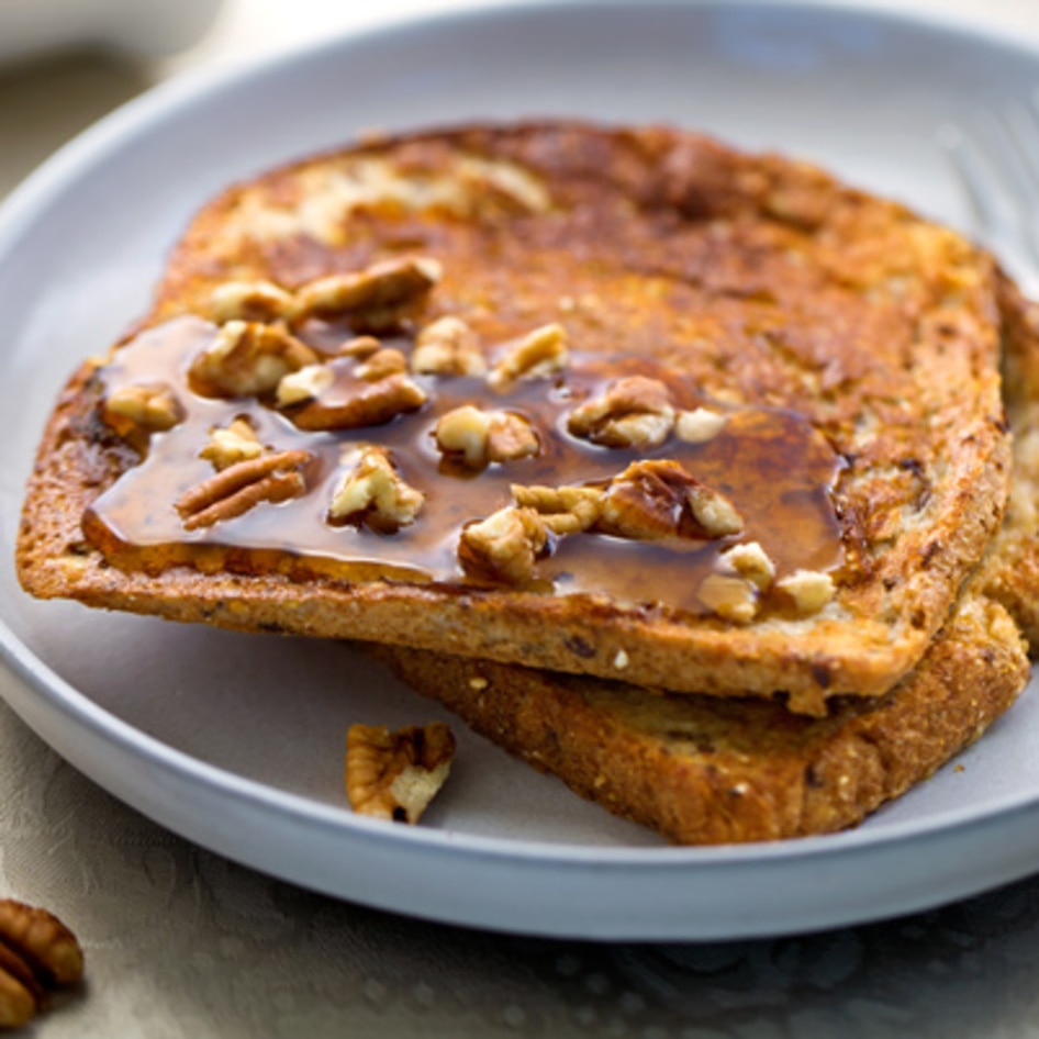 Vegan Maple-Pecan French Toast