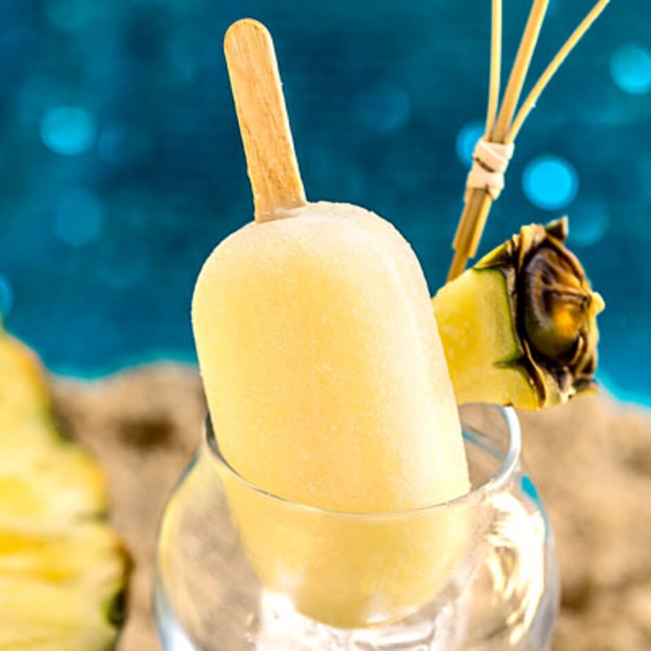 Tropical Vegan Piña Colada Popsicles