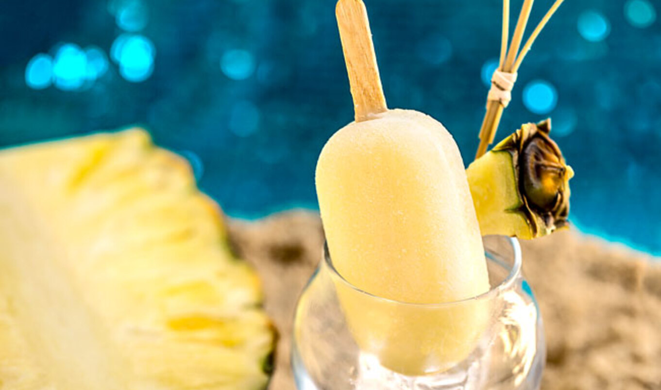 Tropical Vegan Piña Colada Popsicles