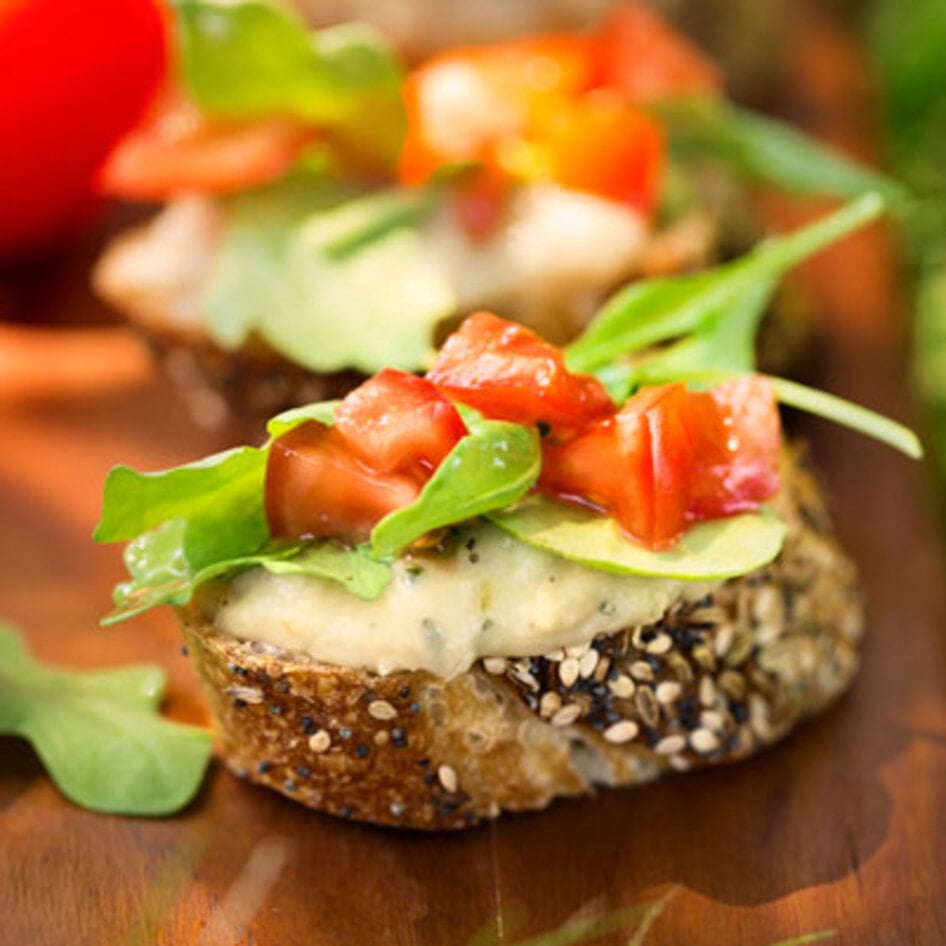 Vegan White Bean Bruschetta